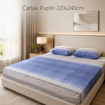Čaršav Puplin 220x240cm D5