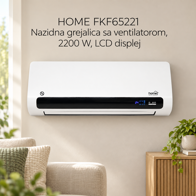 HOME FKF65221 Nazidna grejalica sa ventilatorom, 2200 W, LCD displej