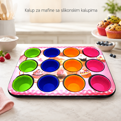 Kalup za mafine sa silikonskim kalupima