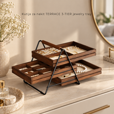 Kutija za nakit TERRACE 3-TIER jewelry tray