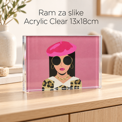 Ram za slike Acrylic Clear 13x18cm