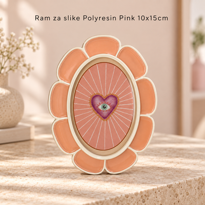 Ram za slike Polyresin Pink 10x15cm