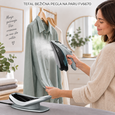 TEFAL BEŽIČNA PEGLA NA PARU FV6670