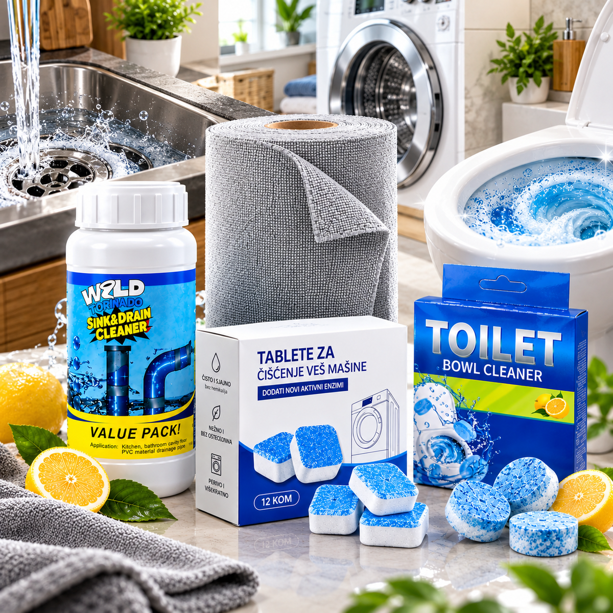 HOME CLEAN PRO – Kompletan set za dubinsko čišćenje i održavanje doma 4u1