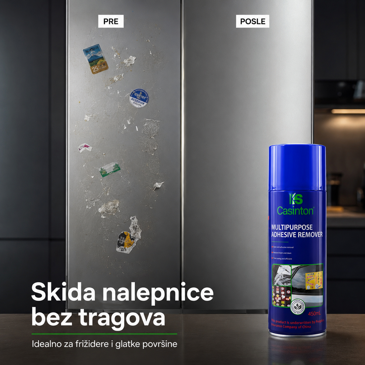 Casinton sprej za uklanjanje nalepnica i ostataka lepka – 450 ml
