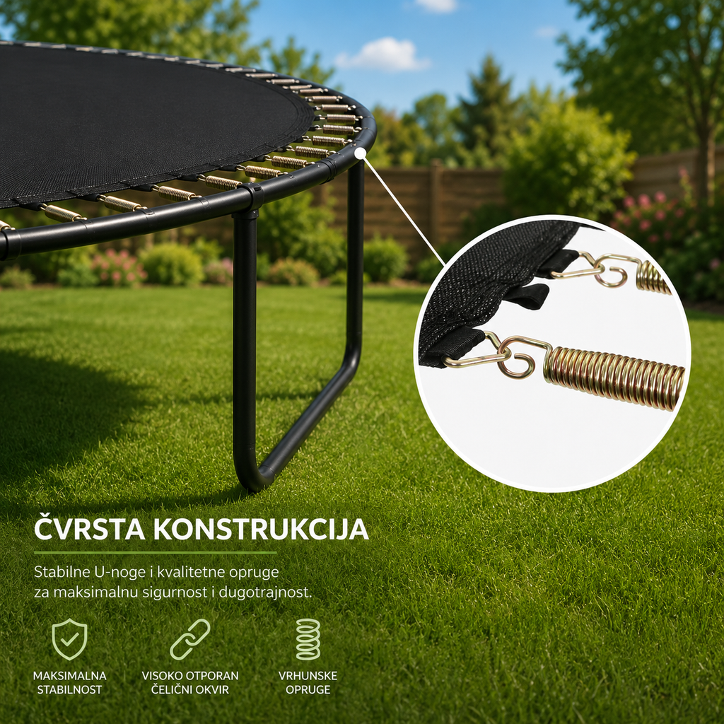 Trampolina INLEA ULTIMATE Jump – 500 cm | 280 kg