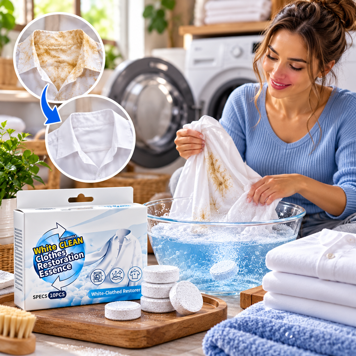 White Clean –  tablete za izbeljivanje i obnavljanje beline odeće