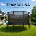 Trampolina INLEA ULTIMATE Jump – 500 cm | 280 kg
