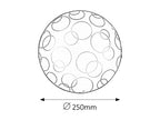 Ada plafonjera D25 E27 60W belo