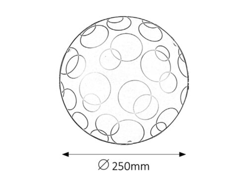 Ada plafonjera D25 E27 60W belo
