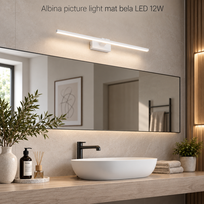 Albina picture light mat bela LED 12W