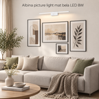 Albina picture light mat bela LED 8W