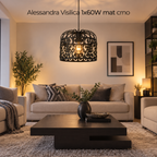 Alessandra Visilica E27 1x60W mat crno