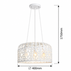 Alessandra Visilica E27 3x60W mat belo