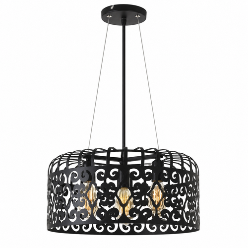 Alessandra Visilica E27 3x60W mat crno