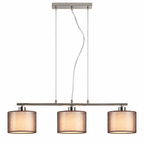 Anastasia Visilica E27 3x60W hrom/braon