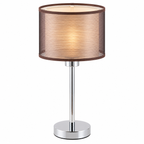 Anastasia stona lampa E27 60W hrom braon