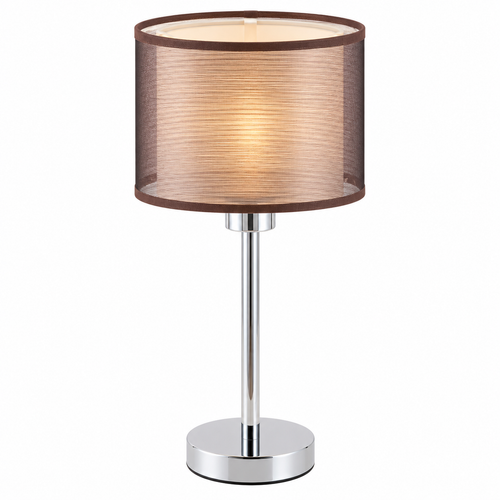 Anastasia stona lampa E27 60W hrom braon