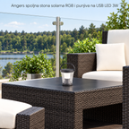 Angers spoljna stona solarna RGB i punjiva na USB LED 3W
