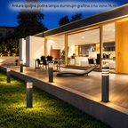 Ankara spoljna podna lampa aluminujim grafitna crna E27 visina 74cm