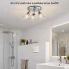 Antoine plafonska kupatilska lampa E14 3x40W