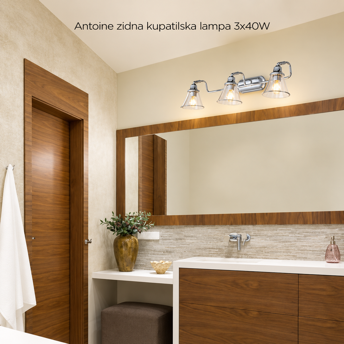 Antoine zidna kupatilska lampa E14 3x40W