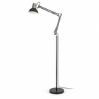 Aristeo podna lampa E27 metal mat crna/srebrna