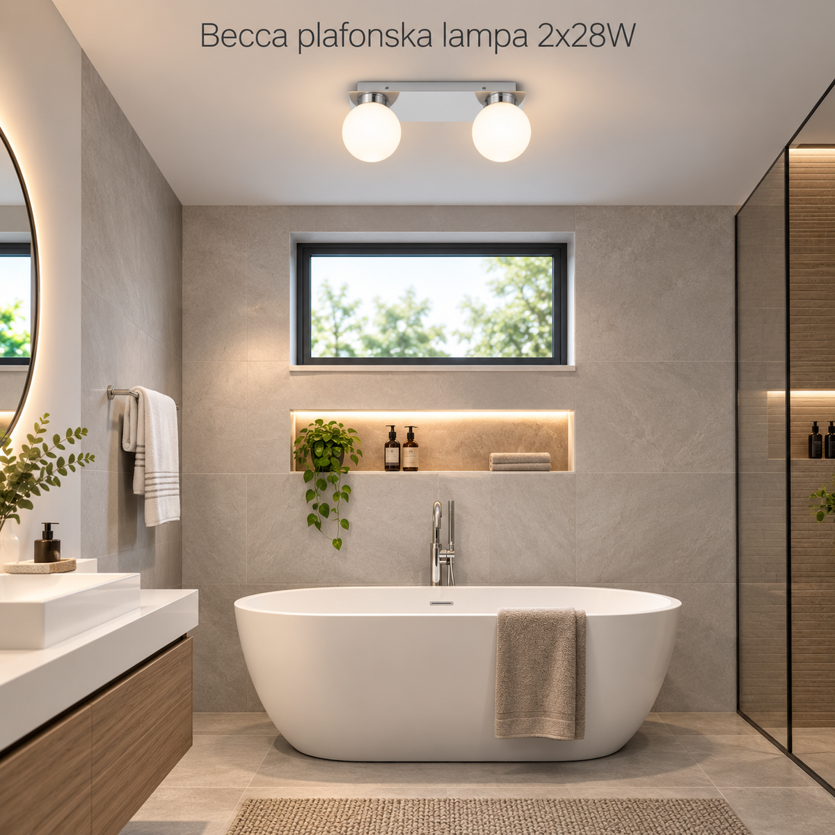 Becca plafonska lampa  2x28W