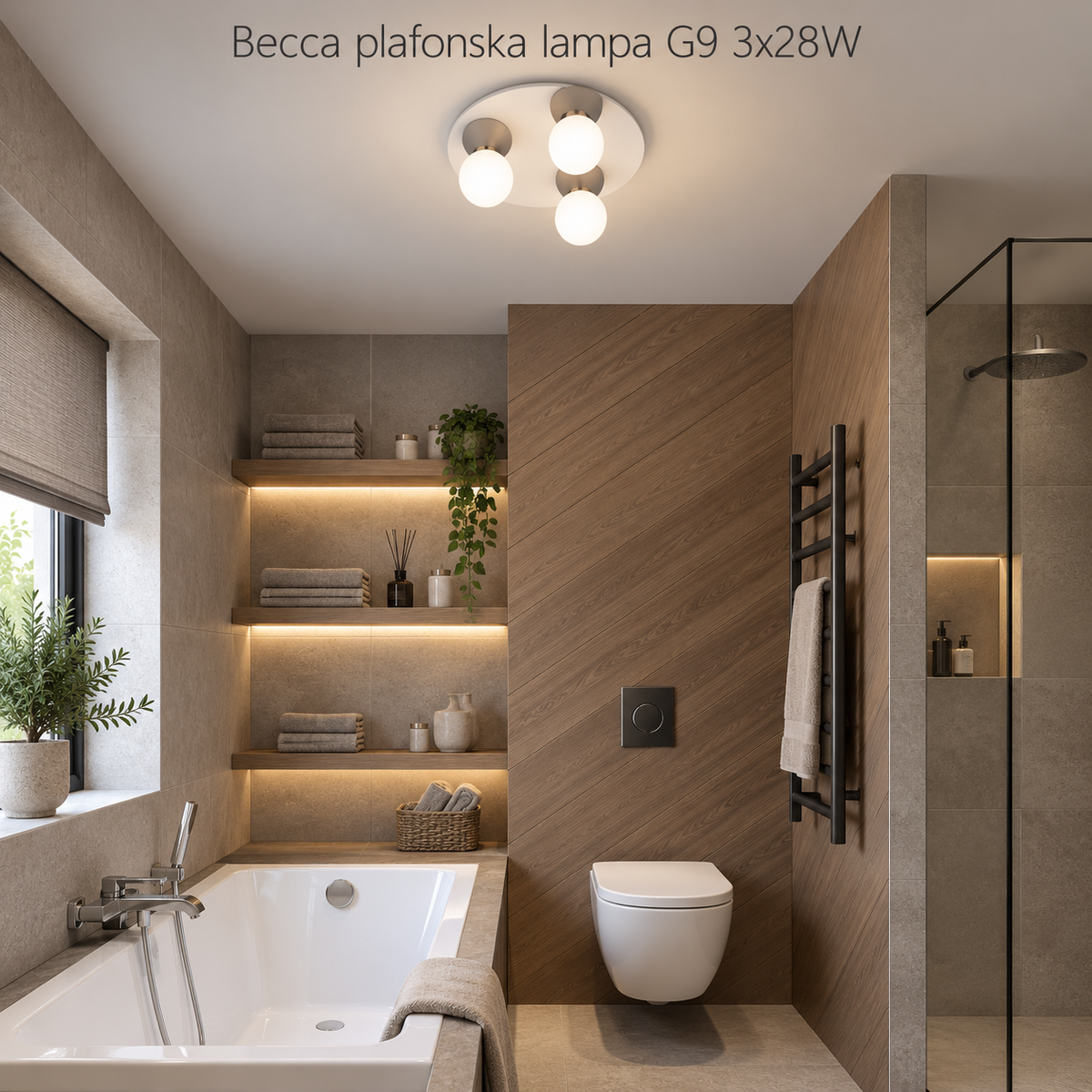 Becca plafonska lampa G9 3x28W