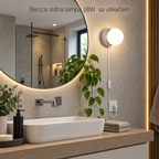 Becca zidna lampa  28W  sa utikačem