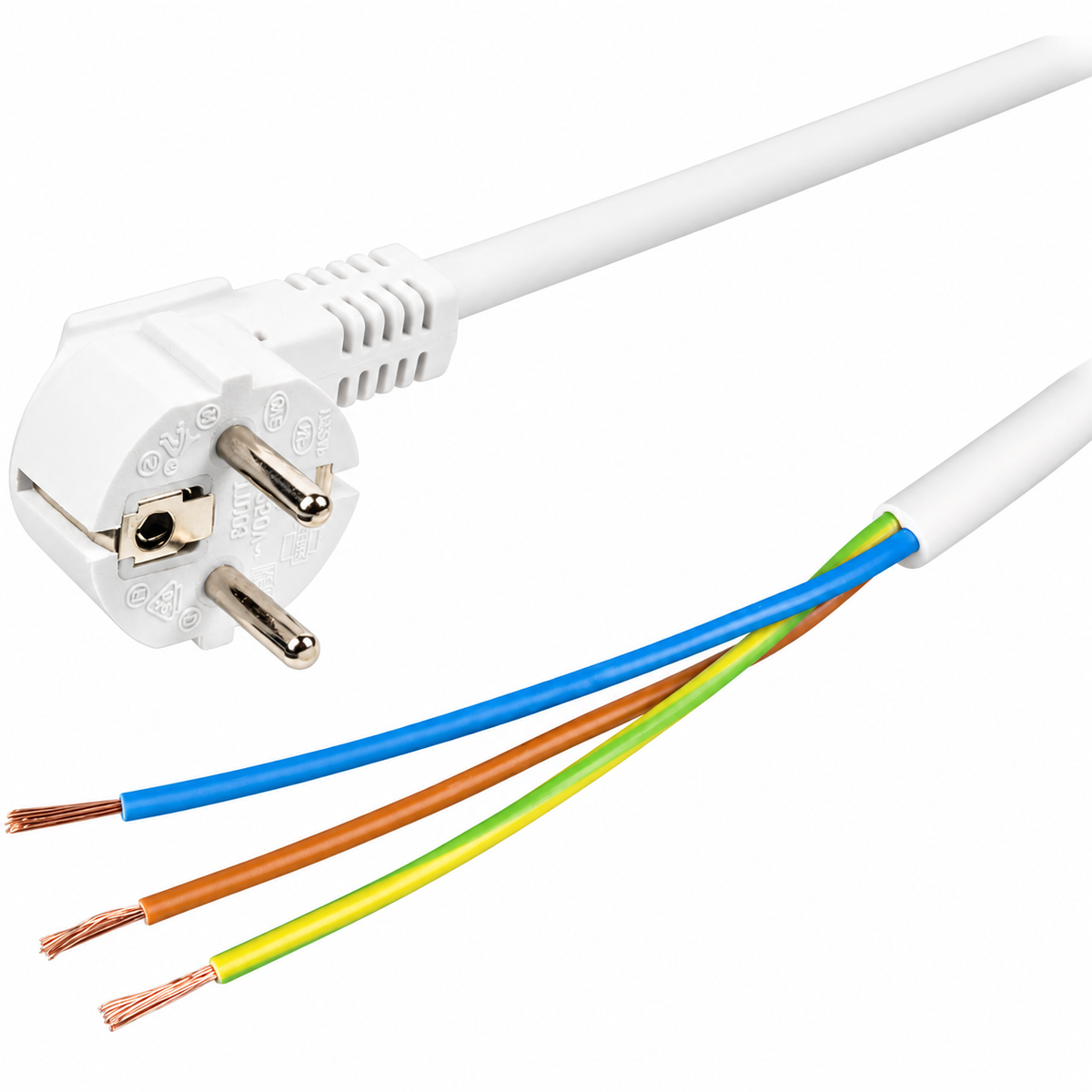 Produžni kabl, 6 utičnica, 1.0mm², 1,5 met, beli NV 6/WH