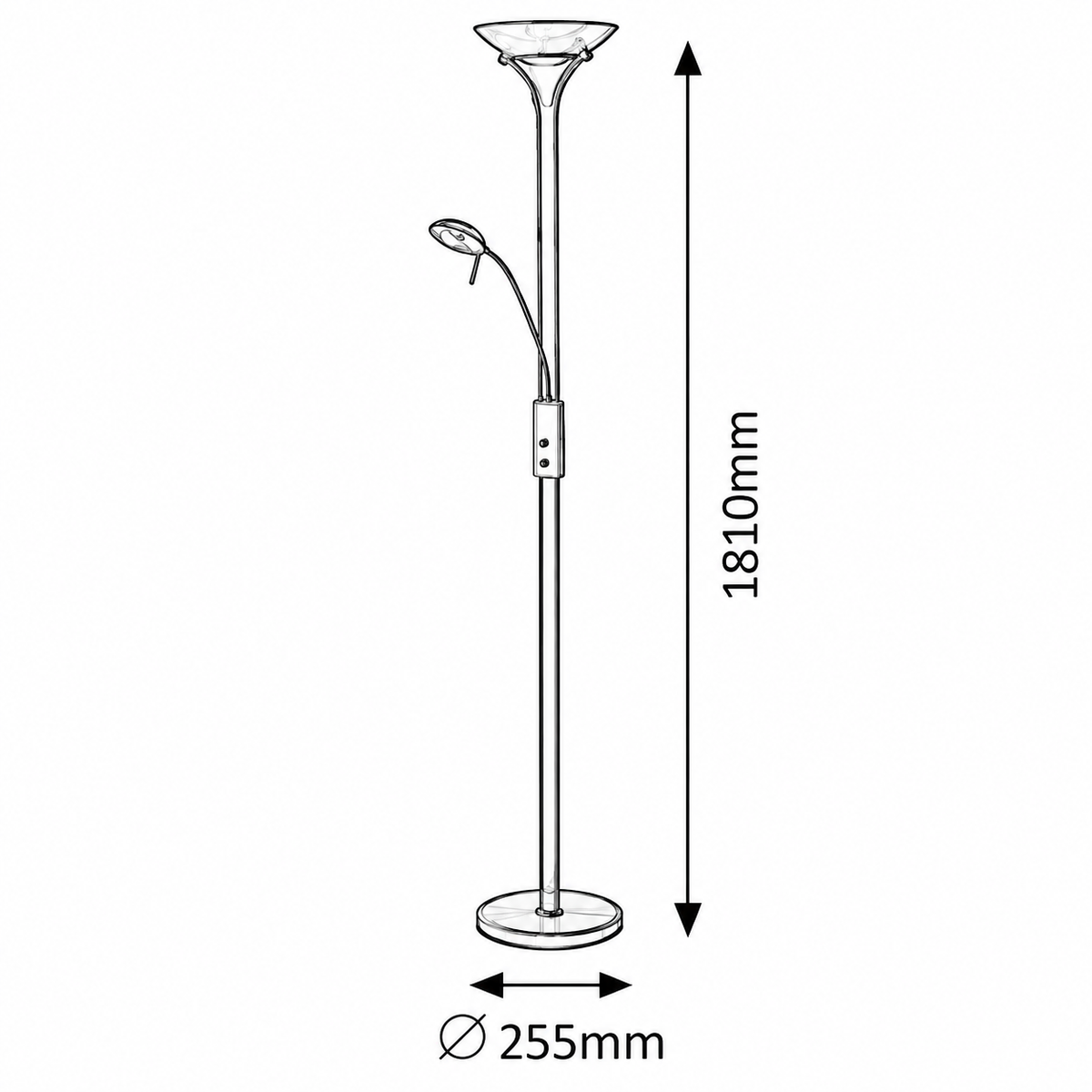 Beta podna lampa sa čitačem 230W bronza