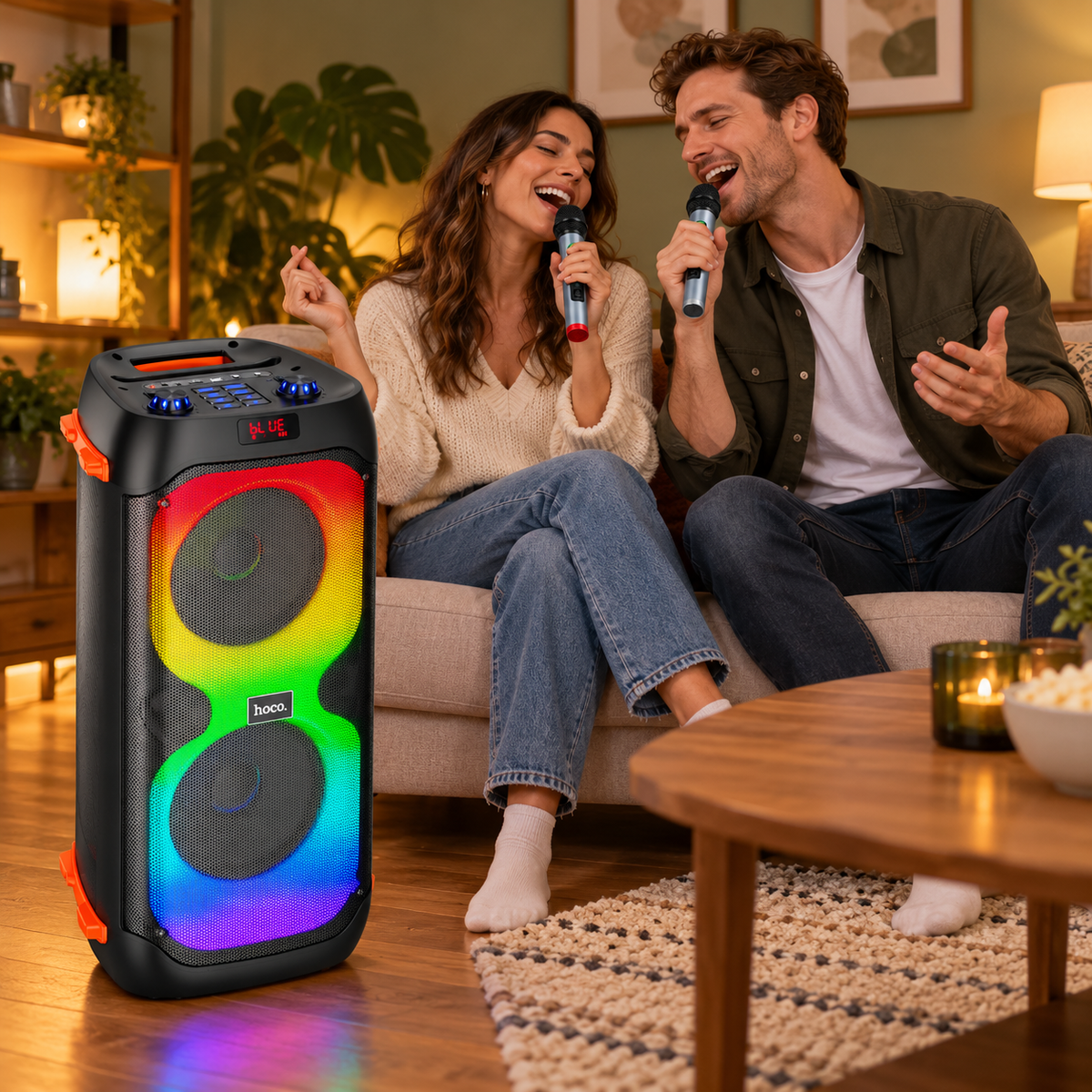Bežični zvučnik sa 2 mikrofona, Bluetooth, FM,USB,AUX BS53 Manhattan