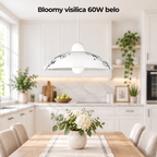 Bloomy visilica D30 E27 60W belo