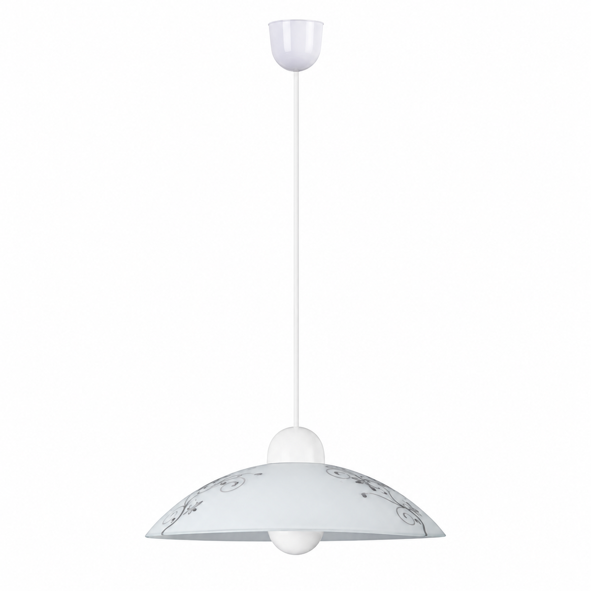Bloomy visilica D30 E27 60W belo
