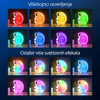 Bluetooth RGB zvučnik beli 18423-6209