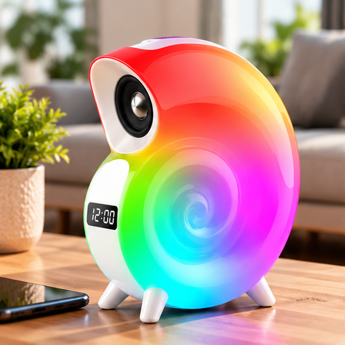 Bluetooth RGB zvučnik beli 18423-6210