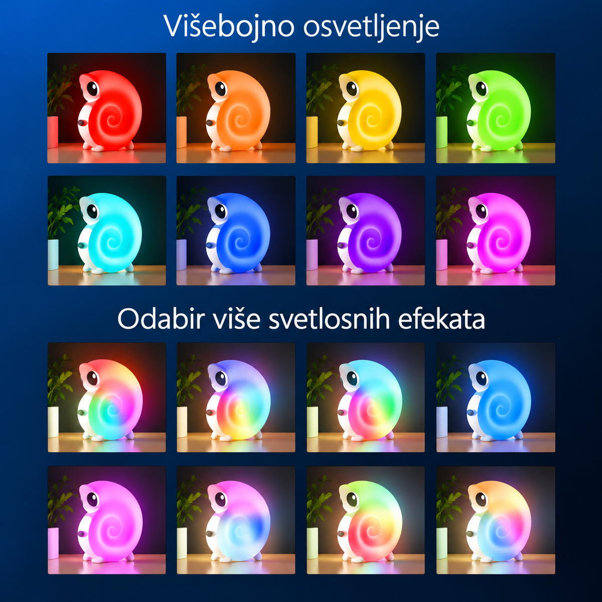 Bluetooth RGB zvučnik beli 18423-6210