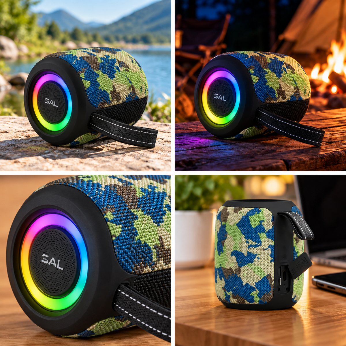 Bluetooth zvučnik 8W SPK-BT-LED-05-CM