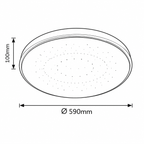Bruce LED plafonjera LED 40W daljinski 59cm