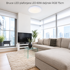 Bruce LED plafonjera LED 60W daljinski  RGB 75cm