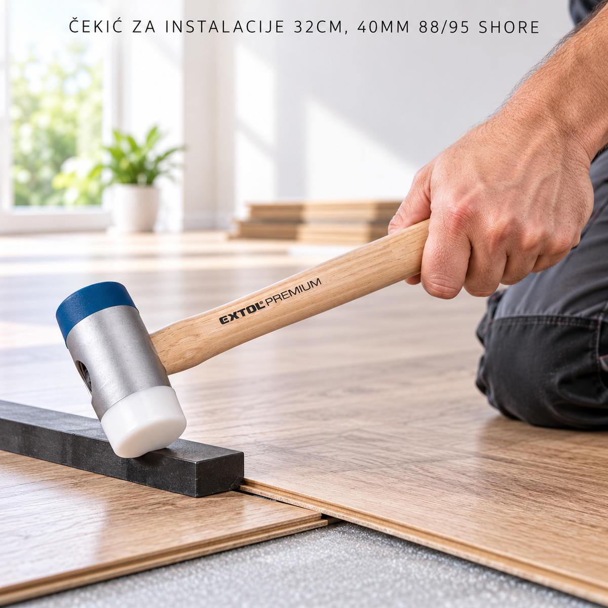 ČEKIĆ ZA INSTALACIJE 32CM, 40MM 88/95 SHORE A,EP