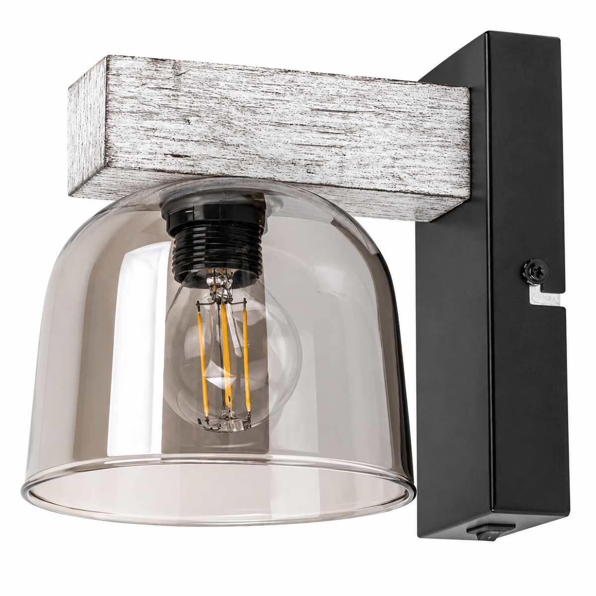 Cardamom zidna lampa E14 1x40W mat crna
