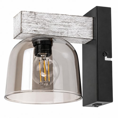 Cardamom zidna lampa E14 1x40W mat crna