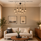 Caspar Visilica 10x60W mat crno