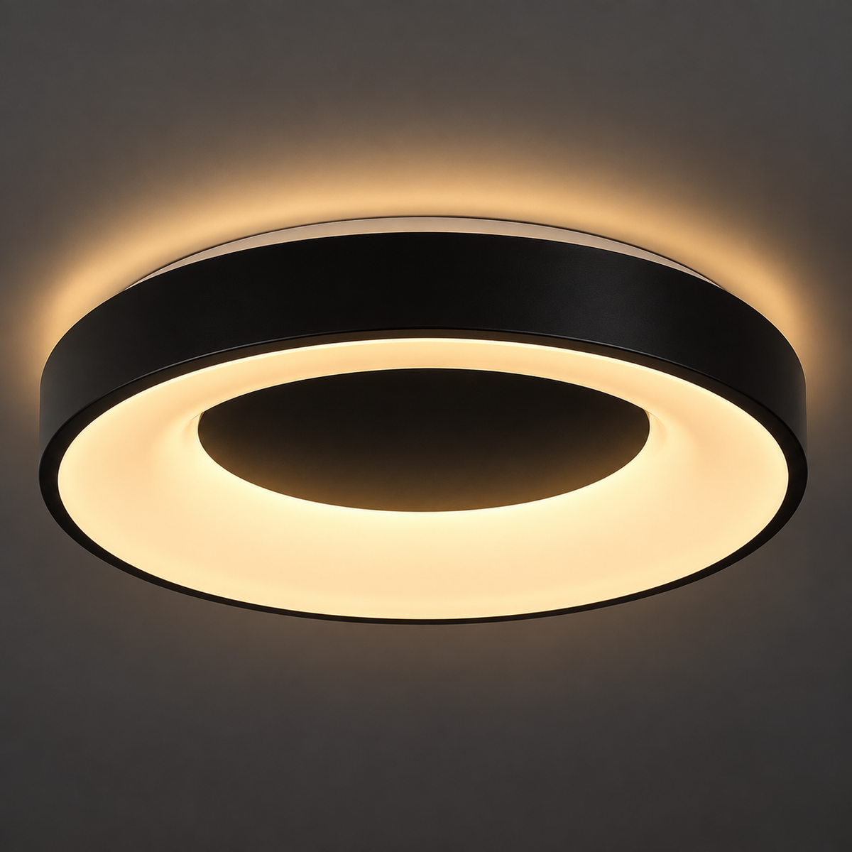 Ceilo plafonjera crna 48cm LED 38W daljinski