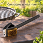 Četka žičana za roštilj 41cm SS+PP