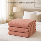 Frotirski prekrivač Lines 200x200cm