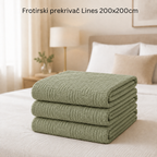 Frotirski prekrivač Lines 200x200cm
