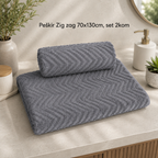 Peškir Zig zag 70x130cm, set 2kom